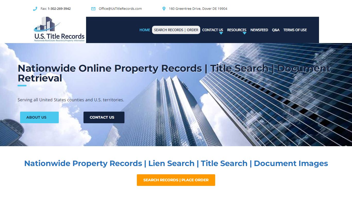 Title Search | Lien Search | Deed Copy | U.S. PROPERTY RECORDS